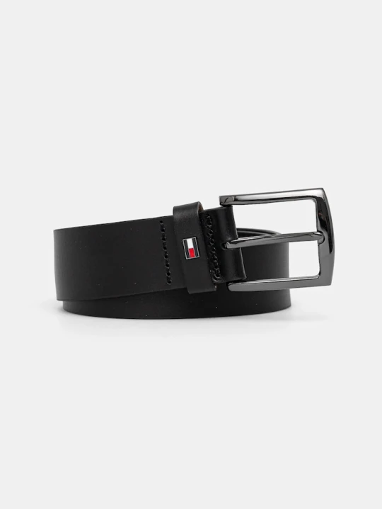 Zdjęcie produktu Tommy Hilfiger pasek męski skórzany czarny