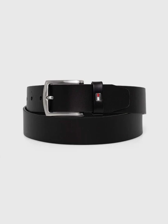 Zdjęcie produktu Tommy Hilfiger pasek skórzany czarny