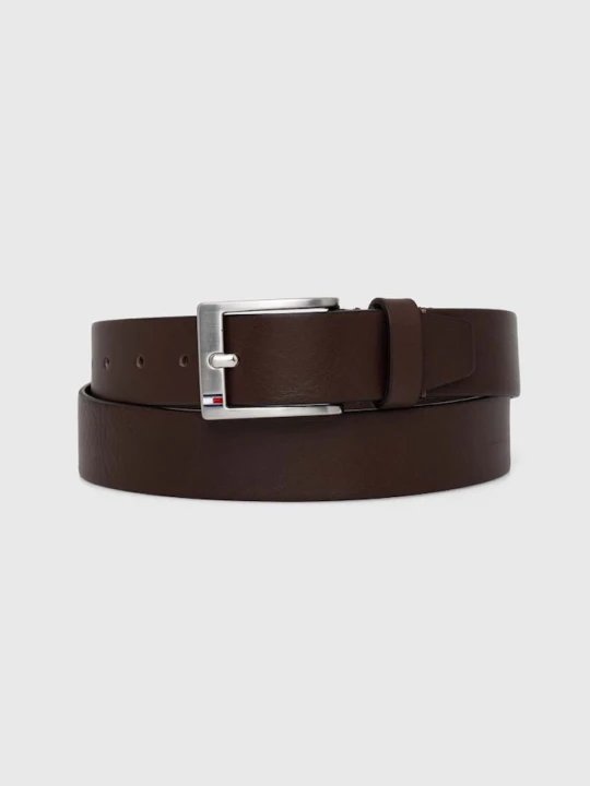 Zdjęcie produktu Tommy Hilfiger pasek skórzany brązowy