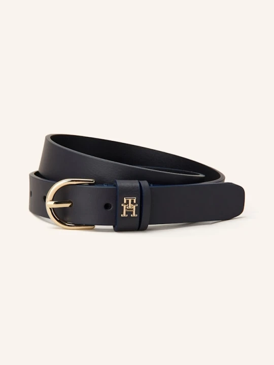 Zdjęcie produktu Tommy Hilfiger Pasek Skórzany blau GRANATOWY