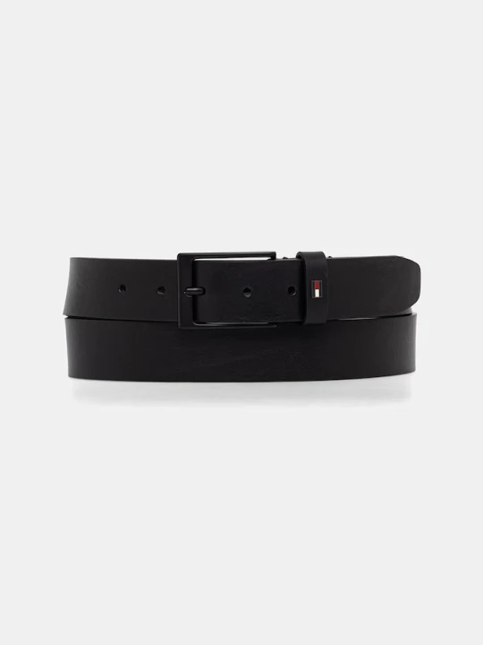 Zdjęcie produktu Tommy Hilfiger pasek skórzany czarny