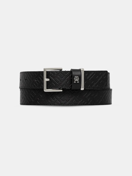Zdjęcie produktu Tommy Hilfiger pasek skórzany czarny