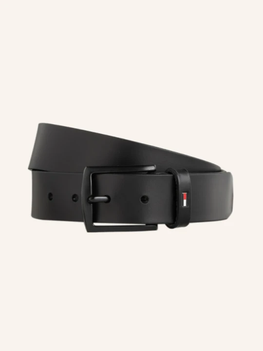 Zdjęcie produktu Tommy Hilfiger Pasek Skórzany Denton Matte schwarz CZARNY