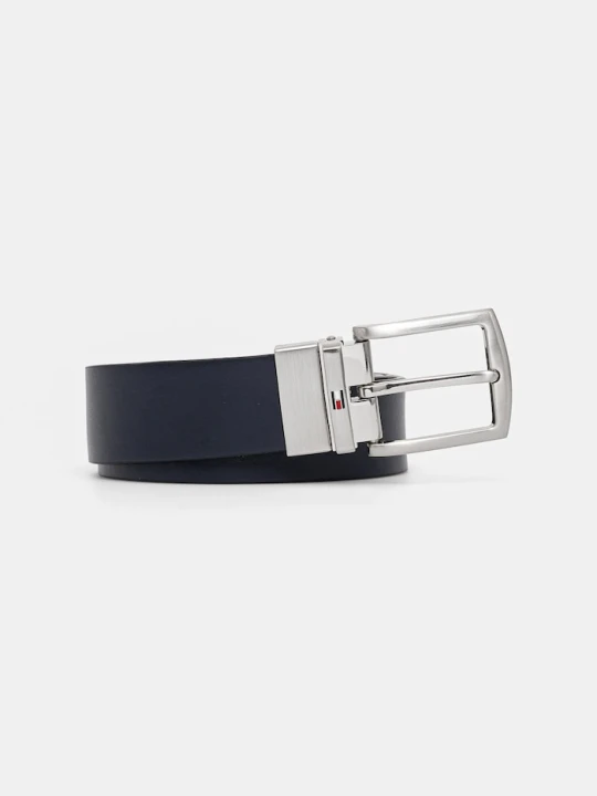 Zdjęcie produktu Tommy Hilfiger pasek skórzany dwustronny granatowy
