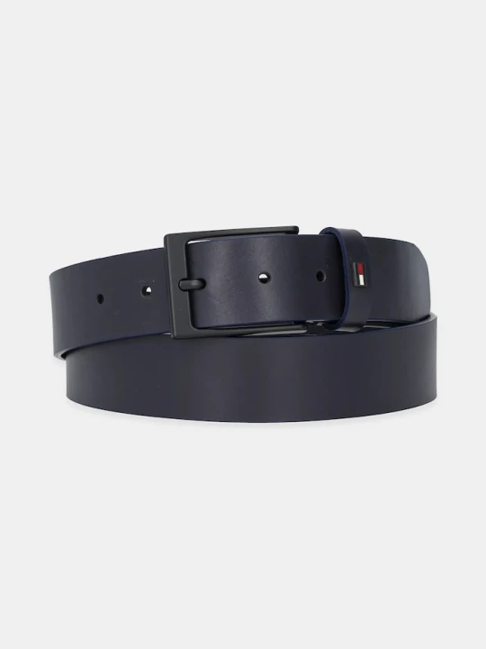 Zdjęcie produktu Tommy Hilfiger pasek skórzany granatowy