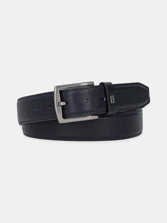 Zdjęcie produktu Tommy Hilfiger pasek skórzany granatowy