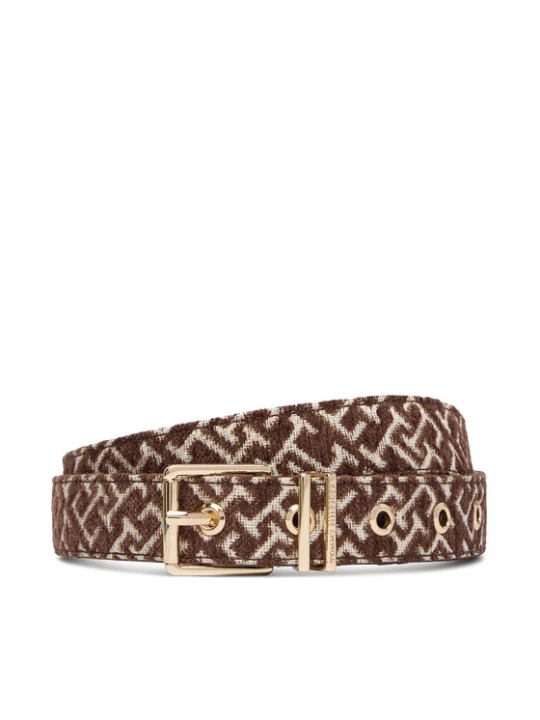 Zdjęcie produktu Tommy Hilfiger Pasek Th Square 2.5 Jacquard AW0AW19141 Brązowy