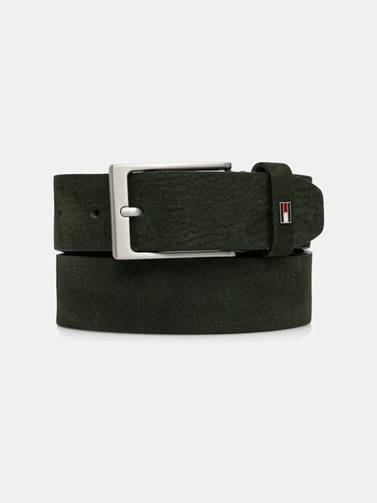 Zdjęcie produktu Tommy Hilfiger pasek zamszowy zielony