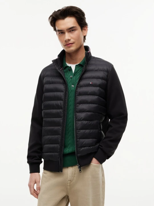 Zdjęcie produktu Tommy Hilfiger Pikowana kurtka Mężczyźni Bawełna czarny