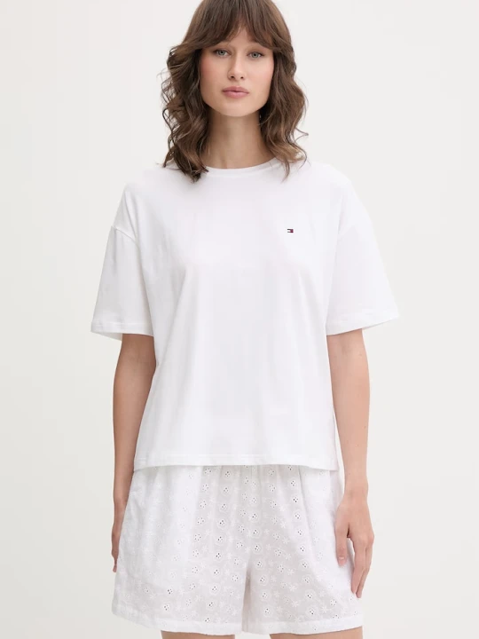 Zdjęcie produktu Tommy Hilfiger piżama dwuczęściowa damska bawełniana biały
