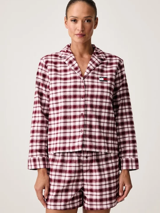 Zdjęcie produktu Tommy Hilfiger piżama dwuczęściowa damska bawełniana różowy