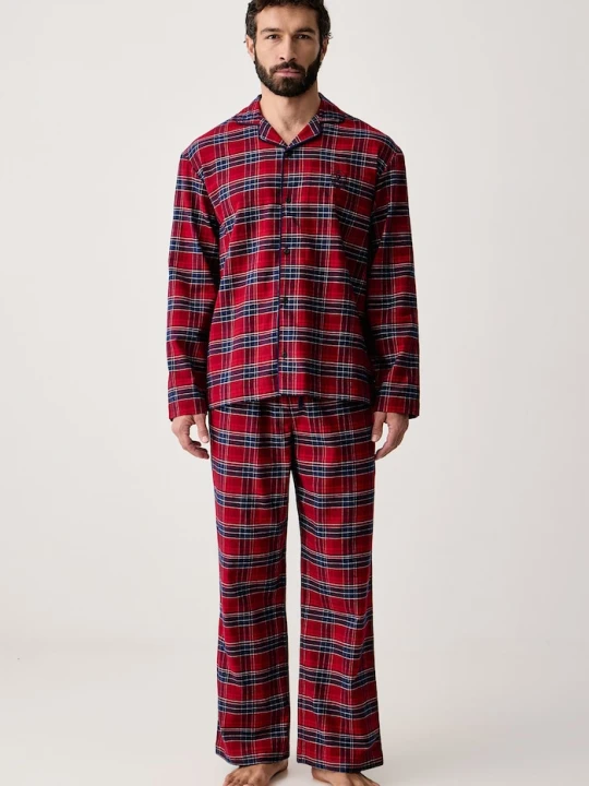 Zdjęcie produktu Tommy Hilfiger piżama dwuczęściowa męska z wiskozą czerwony