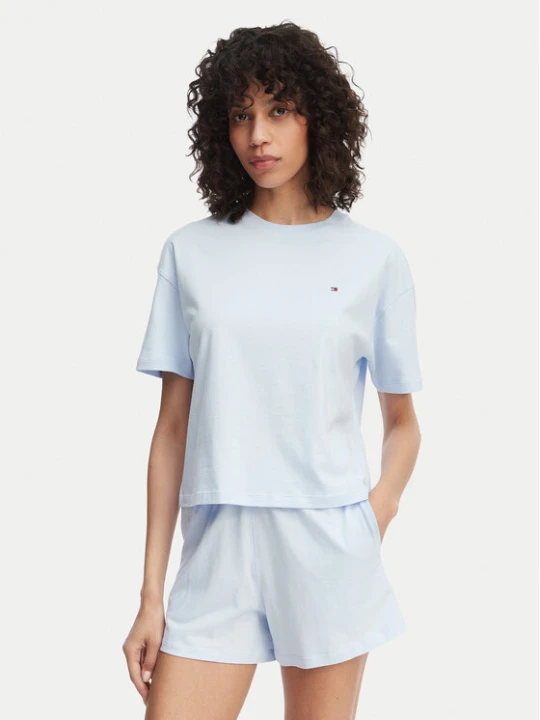 Zdjęcie produktu Tommy Hilfiger Piżama UW0UW05912 Niebieski jasny Regular Fit