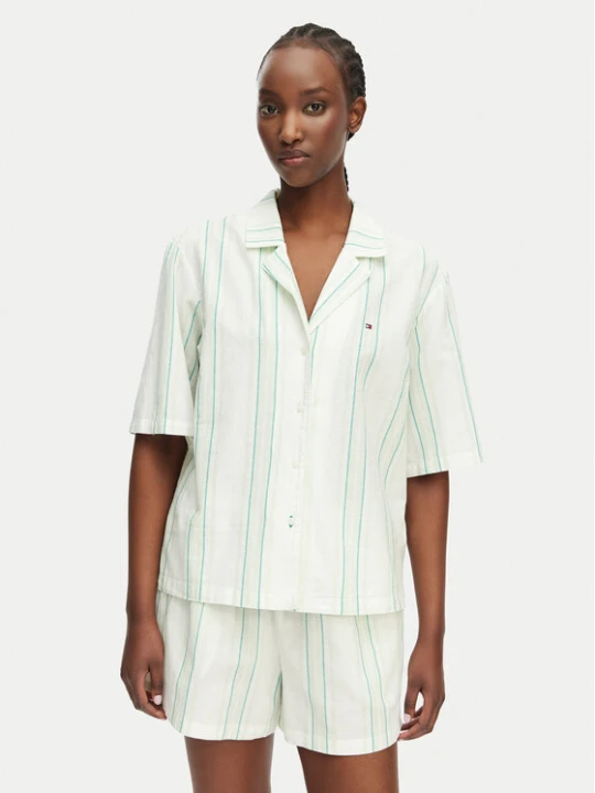 Zdjęcie produktu Tommy Hilfiger Piżama UW0UW06329 Zielony jasny Regular Fit