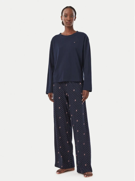 Zdjęcie produktu Tommy Hilfiger Piżama UW0UW06600 Granatowy Regular Fit