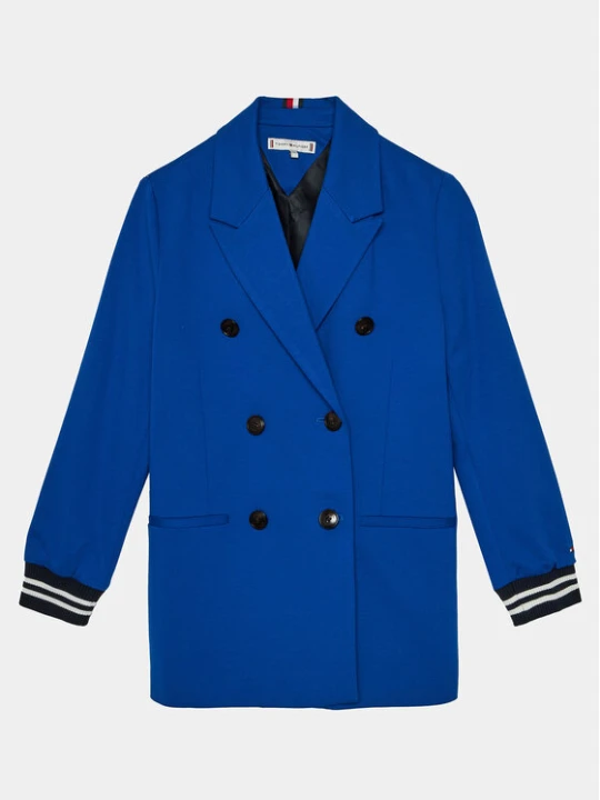 Zdjęcie produktu Tommy Hilfiger Płaszcz przejściowy Knitted Blazer KG0KG07796 Niebieski Regular Fit