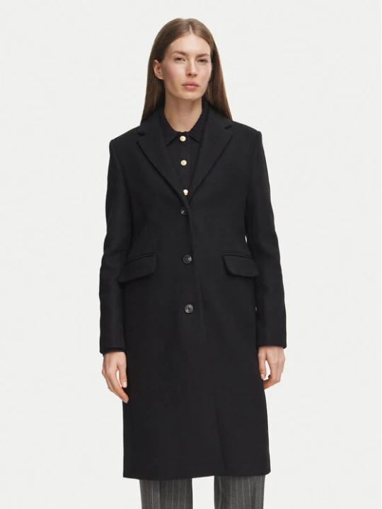 Zdjęcie produktu Tommy Hilfiger Płaszcz wełniany Classic WW0WW51106 Czarny Regular Fit