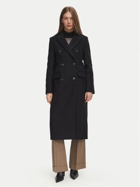 Zdjęcie produktu Tommy Hilfiger Płaszcz wełniany Classic WW0WW51525 Czarny Regular Fit