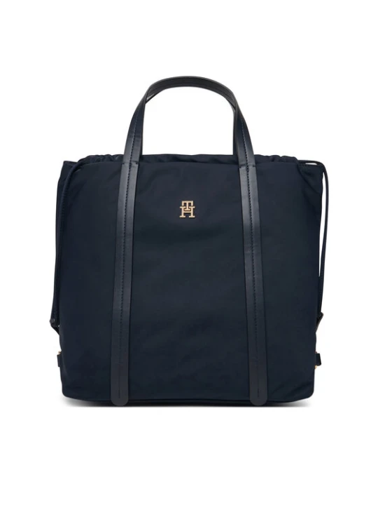 Zdjęcie produktu Tommy Hilfiger Plecak Th Soft Nylon Tote / Backpack AW0AW19029 Granatowy