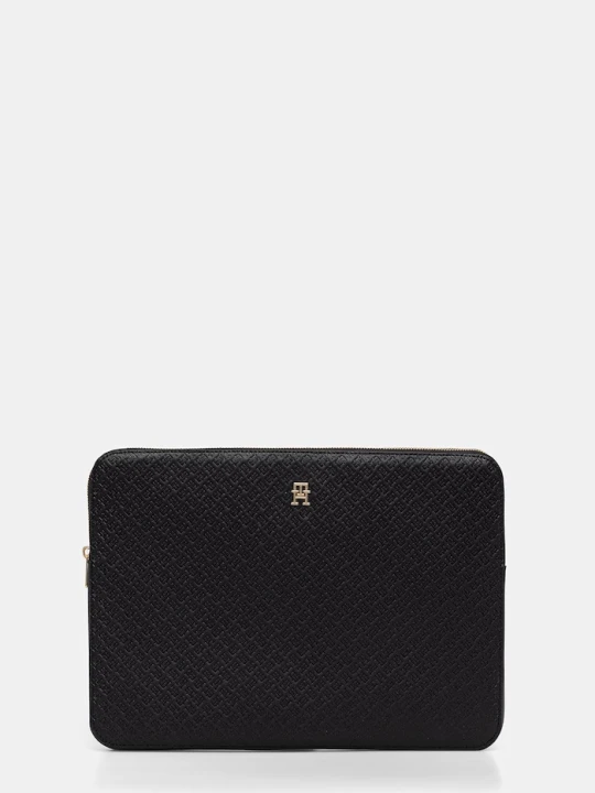 Zdjęcie produktu Tommy Hilfiger pokrowiec na laptopa damski z imitacji skóry czarny