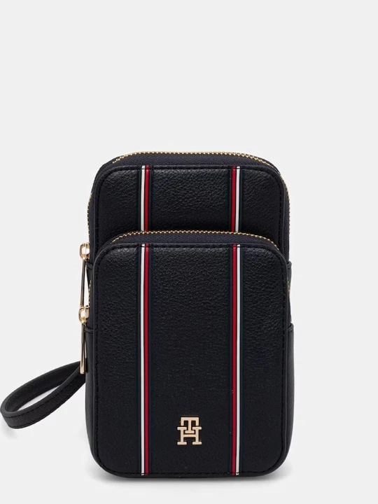 Zdjęcie produktu Tommy Hilfiger pokrowiec na telefon damski z imitacji skóry granatowy