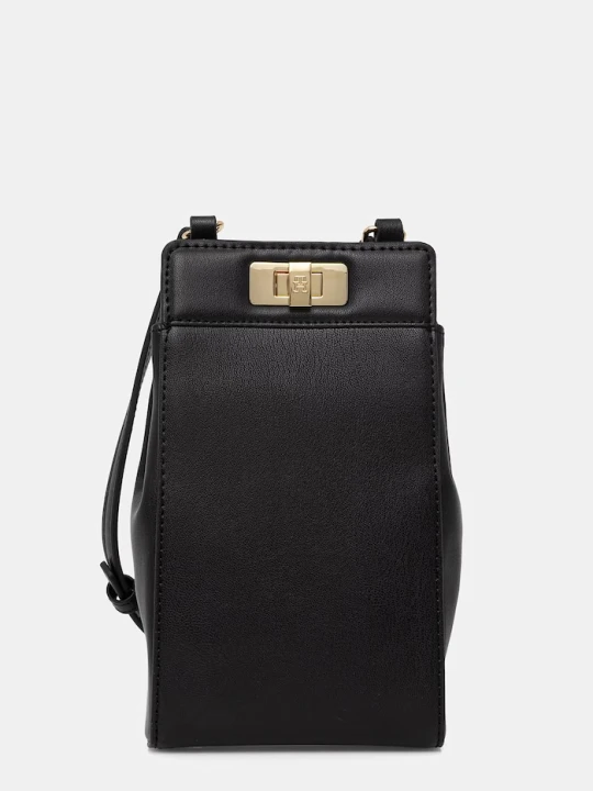 Zdjęcie produktu Tommy Hilfiger pokrowiec na telefon damski z imitacji skóry czarny