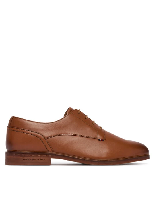Zdjęcie produktu Tommy Hilfiger Półbuty Hilfiger Leather Dress Shoe FM0FM05777 Brązowy