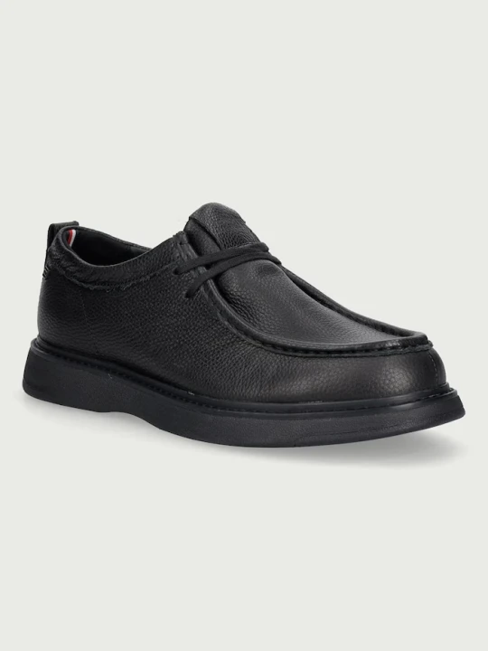Zdjęcie produktu Tommy Hilfiger półbuty męskie skórzane COMFORT LEATHER MOC TOE SHOE czarny