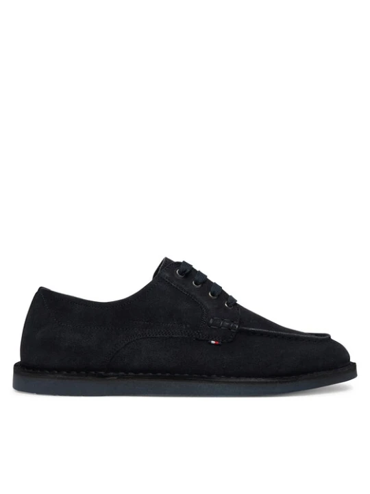 Zdjęcie produktu Tommy Hilfiger Półbuty Stitchdown Suede Derby FM0FM05841 Granatowy