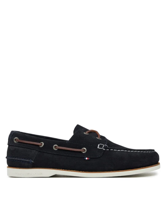 Zdjęcie produktu Tommy Hilfiger Półbuty Th Boat Shoe Core Suede FM0FM05387 Granatowy