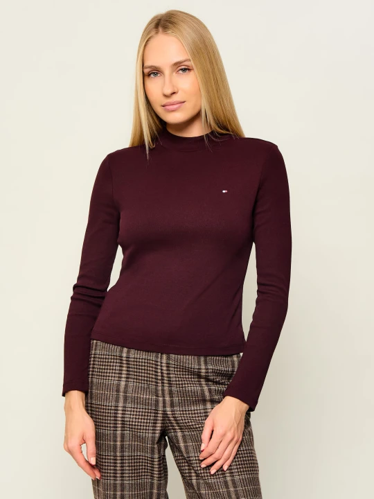 Zdjęcie produktu Tommy Hilfiger Półgolf Cody | Slim Fit bordowy