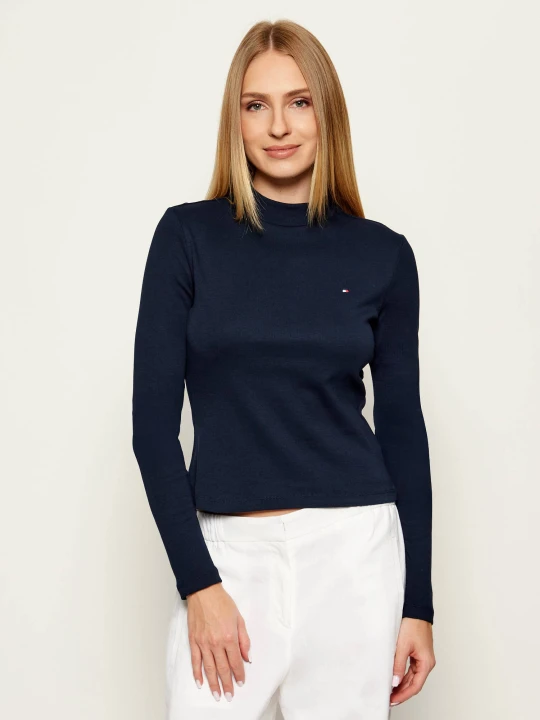 Zdjęcie produktu Tommy Hilfiger Półgolf | Slim Fit granatowy