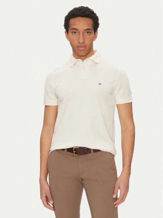 Zdjęcie produktu Tommy Hilfiger Polo 1985 MW0MW17770 Beżowy Regular Fit