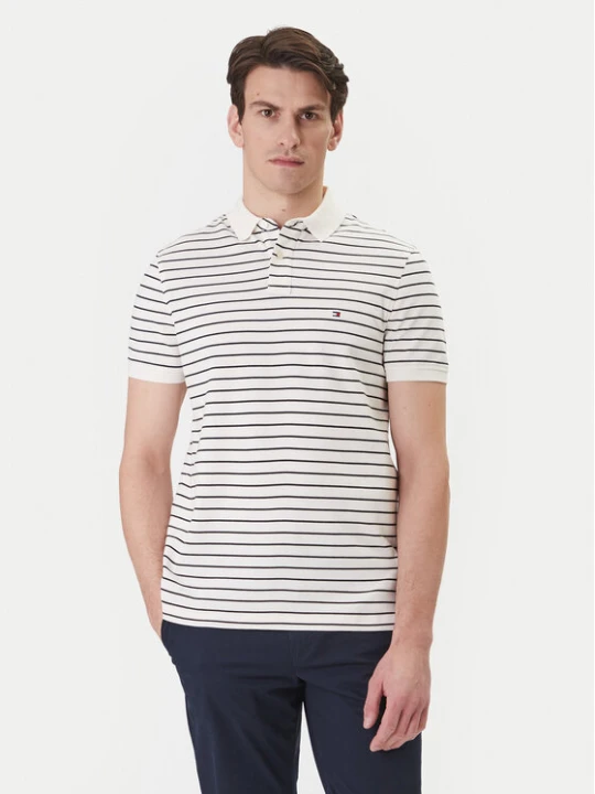 Zdjęcie produktu Tommy Hilfiger Polo 1985 MW0MW17770 Beżowy Regular Fit