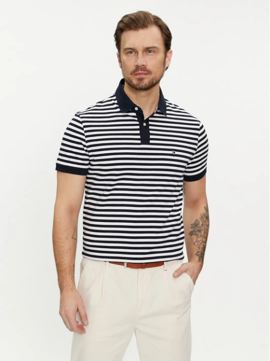 Zdjęcie produktu Tommy Hilfiger Polo 1985 MW0MW17770 Granatowy Regular Fit