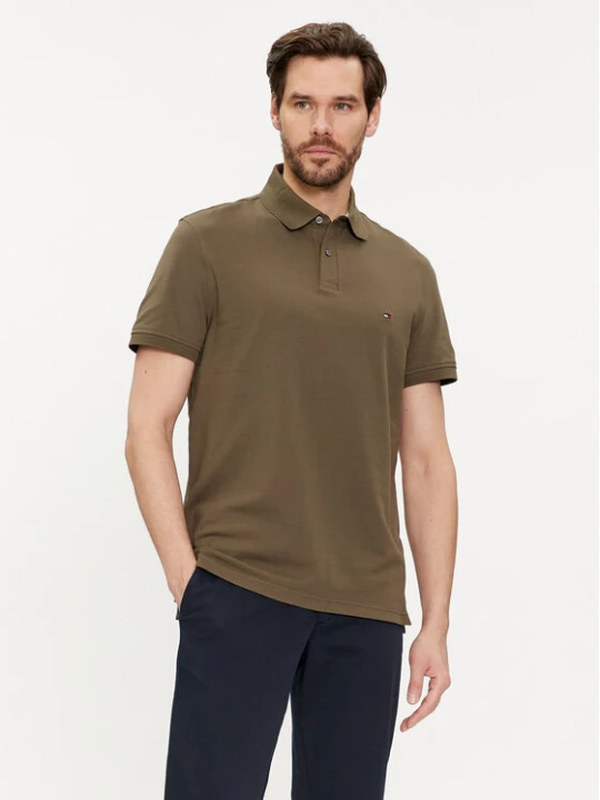 Zdjęcie produktu Tommy Hilfiger Polo 1985 MW0MW17770 Khaki Regular Fit