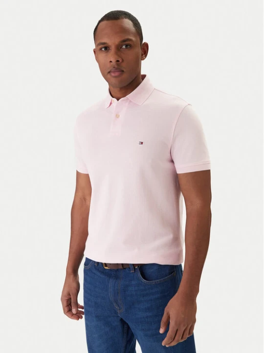Zdjęcie produktu Tommy Hilfiger Polo 1985 MW0MW17770 Różowy Regular Fit
