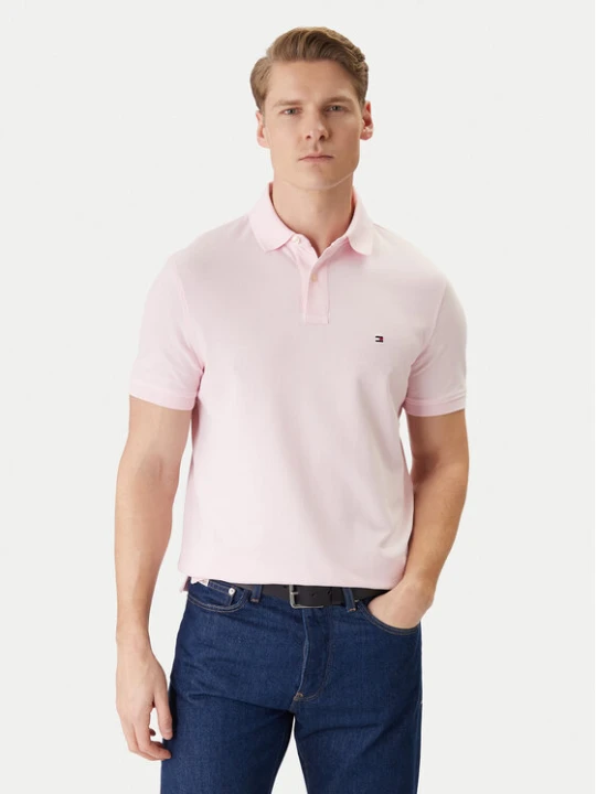 Zdjęcie produktu Tommy Hilfiger Polo 1985 MW0MW17770 Różowy Regular Fit