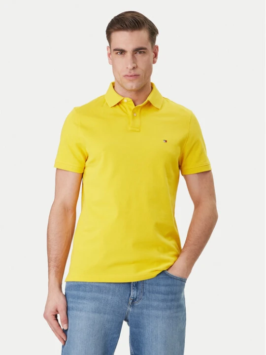 Zdjęcie produktu Tommy Hilfiger Polo 1985 MW0MW17770 Żółty Regular Fit