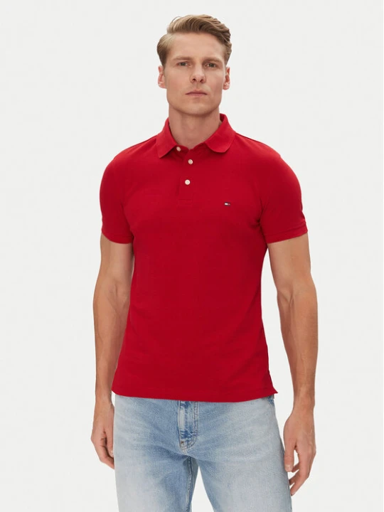 Zdjęcie produktu Tommy Hilfiger Polo 1985 MW0MW17771 Czerwony Slim Fit