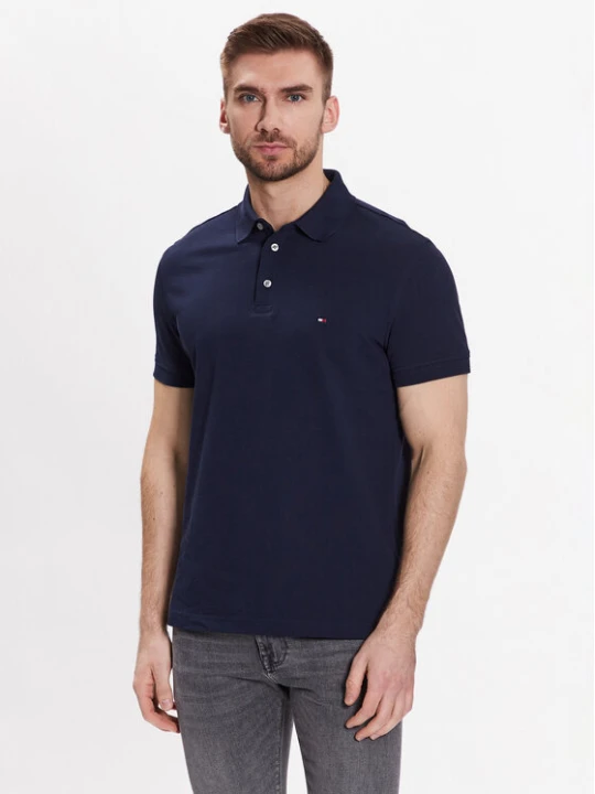 Zdjęcie produktu Tommy Hilfiger Polo 1985 MW0MW17771 Granatowy Slim Fit