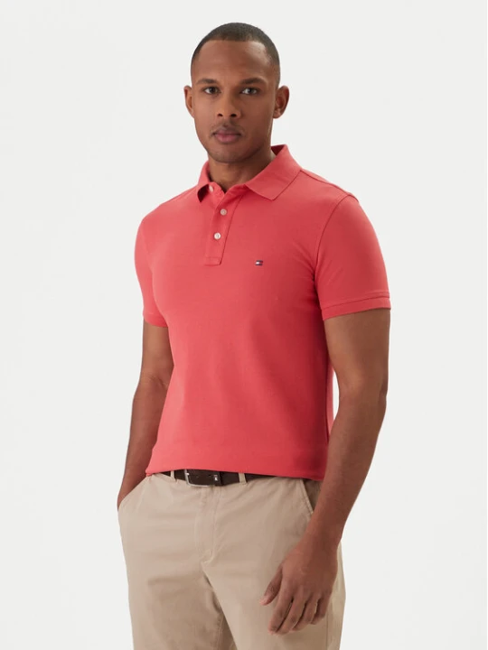 Zdjęcie produktu Tommy Hilfiger Polo 1985 MW0MW17771 Koralowy Slim Fit