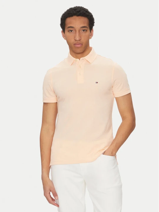 Zdjęcie produktu Tommy Hilfiger Polo 1985 MW0MW17771 Koralowy Slim Fit