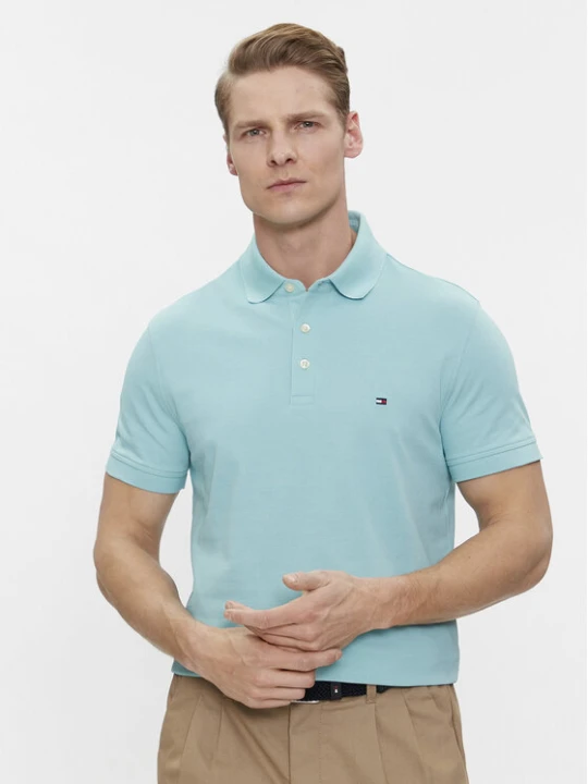 Zdjęcie produktu Tommy Hilfiger Polo 1985 MW0MW17771 Niebieski Slim Fit