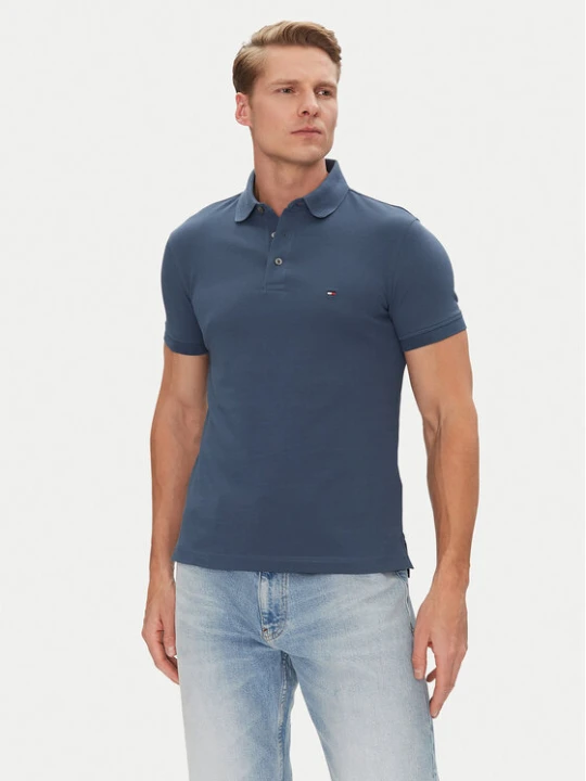 Zdjęcie produktu Tommy Hilfiger Polo 1985 MW0MW17771 Niebieski Slim Fit