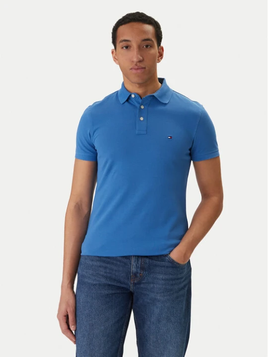 Zdjęcie produktu Tommy Hilfiger Polo 1985 MW0MW17771 Niebieski Slim Fit
