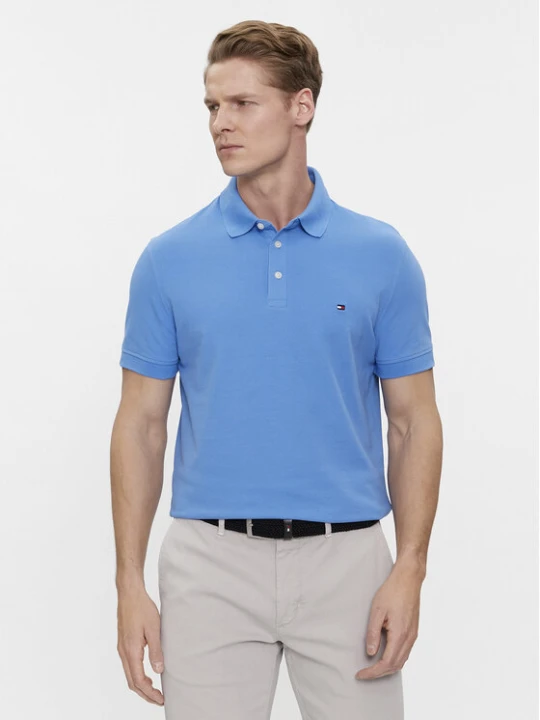 Zdjęcie produktu Tommy Hilfiger Polo 1985 MW0MW17771 Niebieski Slim Fit