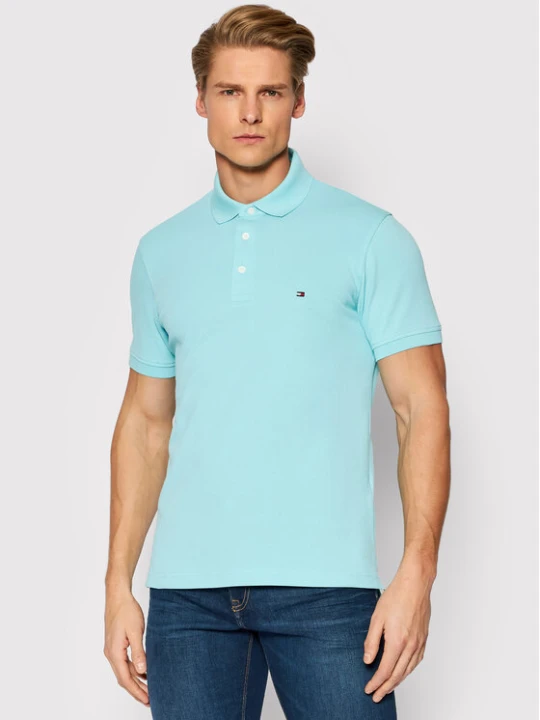 Zdjęcie produktu Tommy Hilfiger Polo 1985 MW0MW17771 Niebieski Slim Fit
