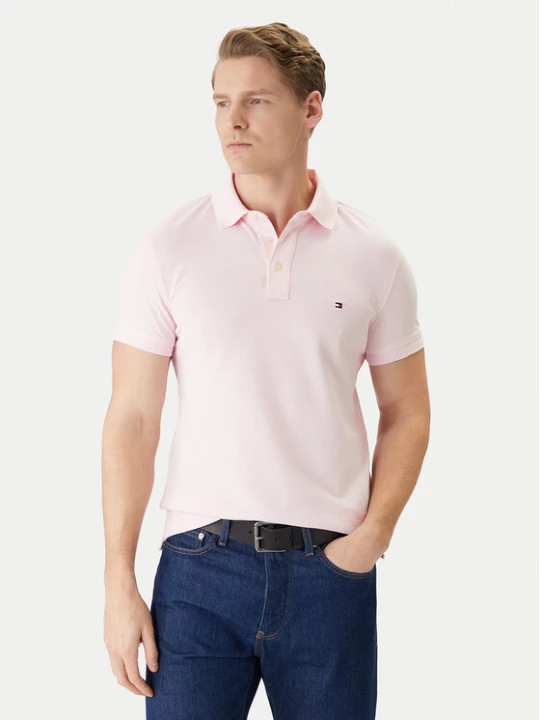Zdjęcie produktu Tommy Hilfiger Polo 1985 MW0MW17771 Różowy Regular Fit