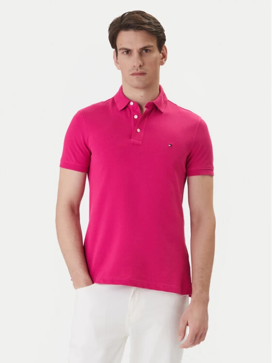 Zdjęcie produktu Tommy Hilfiger Polo 1985 MW0MW17771 Różowy Slim Fit